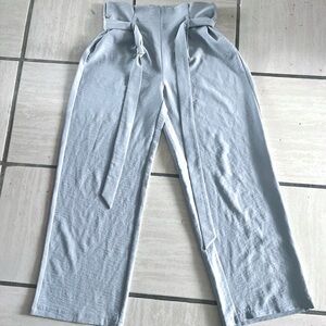 Patrizia Luca Milano - Light Bluish Gray Wide-Leg Trousers - Size M